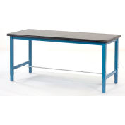 Global Industrial 60"W x 30"D Lab Workbench Adjustable Height - Phenolic Safety Edge - Blue