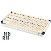 Nexelite® Nexel PM1848N Vented Plastic Mat Shelf 48"W x 18"D Nexelon with Clips