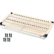 Nexelite® Nexel PM2460N Vented Plastic Mat Shelf 60"W x 24"D Nexelon with Clips