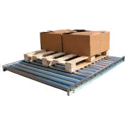 Galvanized Steel Pallet Floor Conveyor CONV-52-5-2-3L-Z - 5'L - 5000 Lb. Cap.