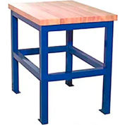 Built-Rite Standard Shop Stand, Maple Shop Top Square Edge, 18"W x 24"D x 36"H, Blue
