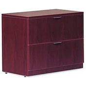 Offices To Go™ Two Drawer Lateral File in Mahogany - Executive Modular Furniture