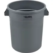 Global Industrial Slim Trash Container, 23 Gallon, Gray