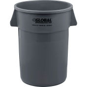 Global Industrial Plastic Trash Can - 44 Gallon Gray