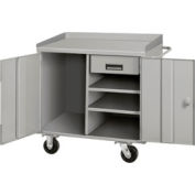 Global Industrial™ Mobile Service Cabinet Bench W/ Drawer, 36"W x 26"D