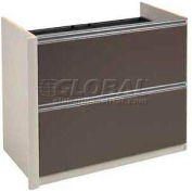 Bestar® Lateral File Without Top (Unassembled) - 34" - Slate & Sandstone - Connexion Series