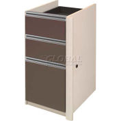 Bestar® Pedestal Without Top (Unassembled) - Slate & Sandstone - Connexion Series