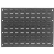Global Industrial™ Louvered Gray Wall Panel Without Bins, 27" x 21" - Pkg Qty 2