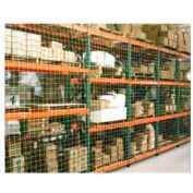 Pallet Rack Netting One Bay, 99"W x 96"H, 1-3/4" Sq. Mesh, 1250 lb Rating