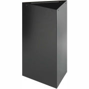 Safco® Triangular Recycling Receptacle, 17 Gallon Black - 9551BL