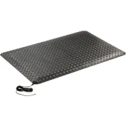 Rhino Anti-Fatigue Mats Black 4 ft. x 20 ft. x 9/16 in. Diamond