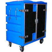 Myton RTC-4829H6 34 Cu. Ft. Blue Plastic Security Transfer Truck 950 Lb. Cap.