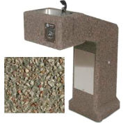 Concrete Freeze Resistant Outdoor Drinking Fountain ADA - Gray Limestone