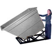 Bayhead Products Gray Plastic Self-Dumping Forklift Hopper 1.7 Cu Yd