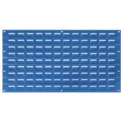 Global Industrial Louvered Wall Panel Without Bins 18x19 Blue - Pkg Qty 4