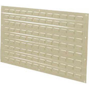 Global Industrial Louvered Wall Panel Without Bins 36x19 Tan - Pkg Qty 4