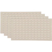 Louvered Wall Panel Without Bins 36x19 Tan - Pkg Qty 4