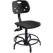 BioFit ArmorSeat 24 Hour Antimicrobial Chair - 17 - 21" Seat Ht. - Black
