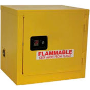 Global Industrial Stackable Flammable Cabinet, Manual Close Single Door, 6 Gal.,23"Wx18"Dx22"H