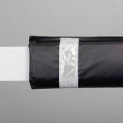 108"W Soft Nylon Gate Arm Cover - Black Cover/White Tapes - Pkg Qty 6