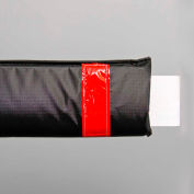 108"W Soft Nylon Gate Arm Cover - Black Cover/Red Tapes - Pkg Qty 6