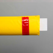 108"W Soft Nylon Gate Arm Cover - Yellow Cover/Red Tapes - Pkg Qty 6
