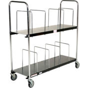 Portable Carton Storage Truck Double Level CTC-1856-B 400 Lb. Capacity