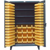Strong Hold® Heavy Duty Bin Cabinet 46-BBS-243 - With 164 Bins 48x24x78