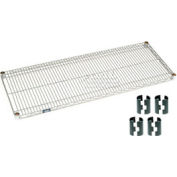 Nexelate® Silver Epoxy Wire Shelf, 36"W  x 18"D