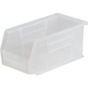 Akro-Mils® AkroBin® Plastic Stack & Hang Bin, 5-1/2"W x 10-7/8"D x 5"H, Clear - Pkg Qty 12