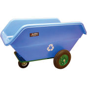 Dandux All Terrain Recycling Cart, 800 Lb. Capacity, Blue