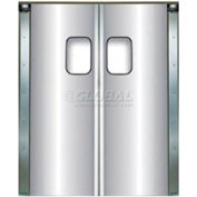 Chase Doors Light Duty Anodized Aluminum Service Door Double Panel 4884SDD 4' x 7'