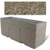 Concrete Outdoor Planter w/Forklift Knockouts, 72"Lx24"W x 30"H Rectangle Gray Limestone