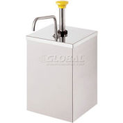 Server 67580,  Stainless Steel Pump w/Shroud, Holds #10 Can (Not Included), Thick Condiments