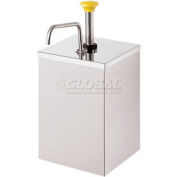 Server 67580, Stainless Steel Pump w/Shroud, Holds #10 Can (Not Included), Thick Condiments
