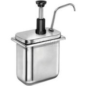 Server 83300, Stainless Steel Pump, For Shallow Fountain Jar, Thick Condiments