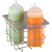 Server Cold Table Twin Bottle Holder, Holds (2) 16 Oz. Squeeze Bottles