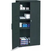 Plastic Storage Cabinet 36x22x72 - Light Gray