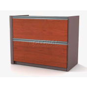 Bestar® Lateral File Without Top (Unassembled) - 34" - Bordeaux & Slate - Connexion Series