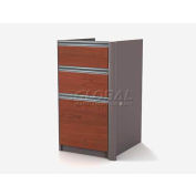 Bestar® Pedestal Without Top (Unassembled) - Bordeaux & Slate - Connexion Series