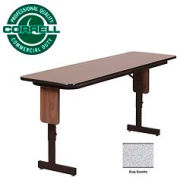 Correll Folding Seminar Table - Adjustable Height - 24"x72" Gray Granite