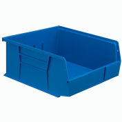 Global™ Hanging & Stacking Storage Bin 11 x 10-7/8 x 5, Blue - Pkg Qty 6