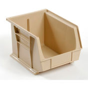 Global™ Stackable Storage Bin 8-1/4 x 10-3/4 x 7, Beige - Pkg Qty 6