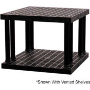 Structural Plastic Solid Shelving, 36"W x 36"D x 27"H, Black