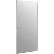 Polymer Outward Swing Partition Door - 23-3/5&quot; W x 55&quot; H Gray