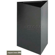 Safco® Triangular Recycling Receptacle, 17 Gallon Magnum Brown - 9551MM