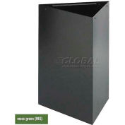 Safco® Triangular Recycling Receptacle, 17 Gallon Moss Green - 9551MG