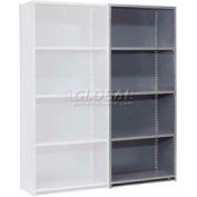 Global Steel Shelving 20 Ga 48" Wx12" Dx97" H Closed Clip 5 Shelves Add-On
