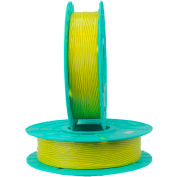Tach-It Paper/Plastic Standard Twist Tie Ribbons, 2500'L x 5/32"W, Yellow