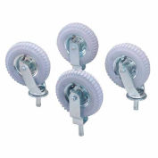 Nexel® Stem Casters Set of (4) 8" x 2.80" Full Pneumatic 1000 Lb. Capacity